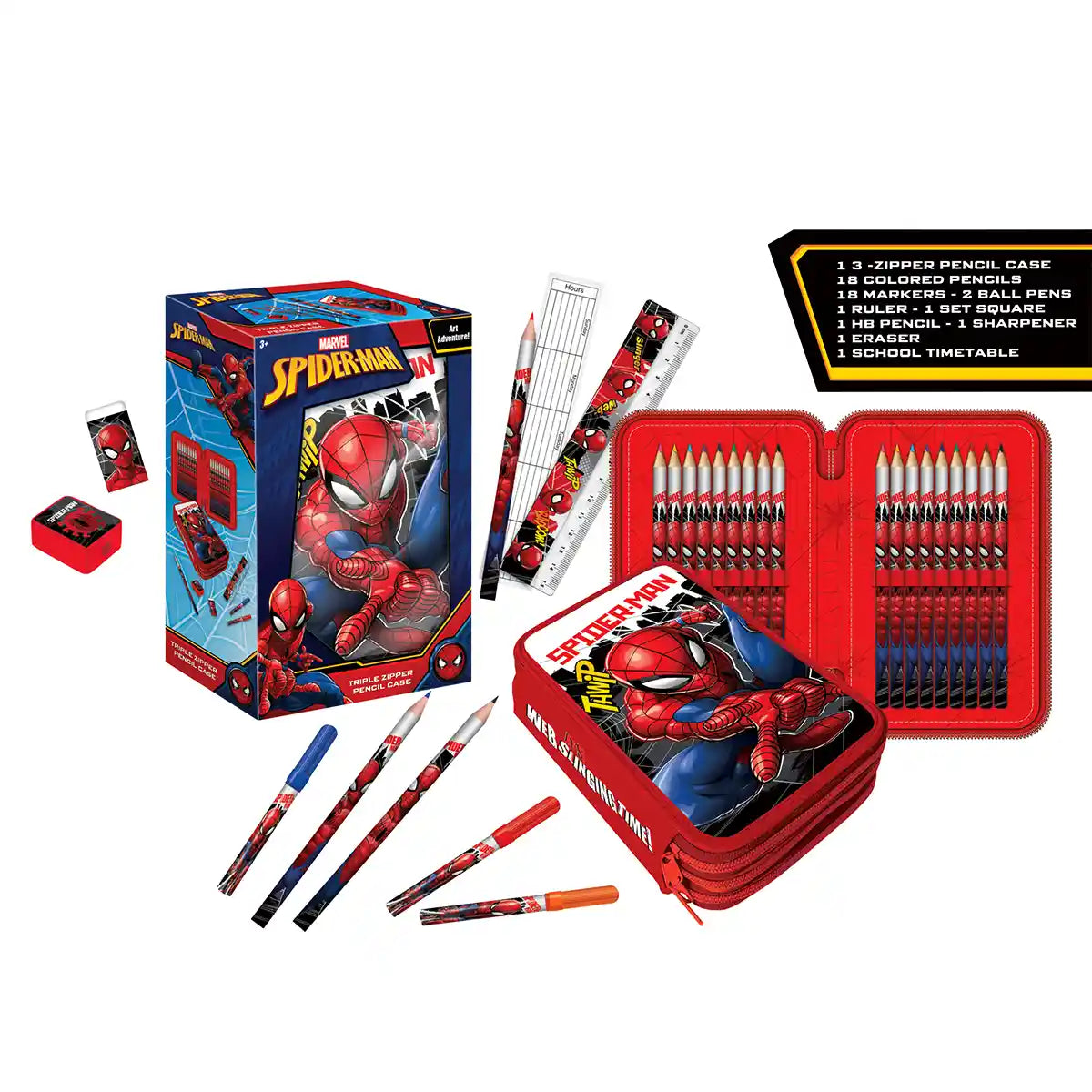 Spider-Man 3 Zippers Pencil Case
