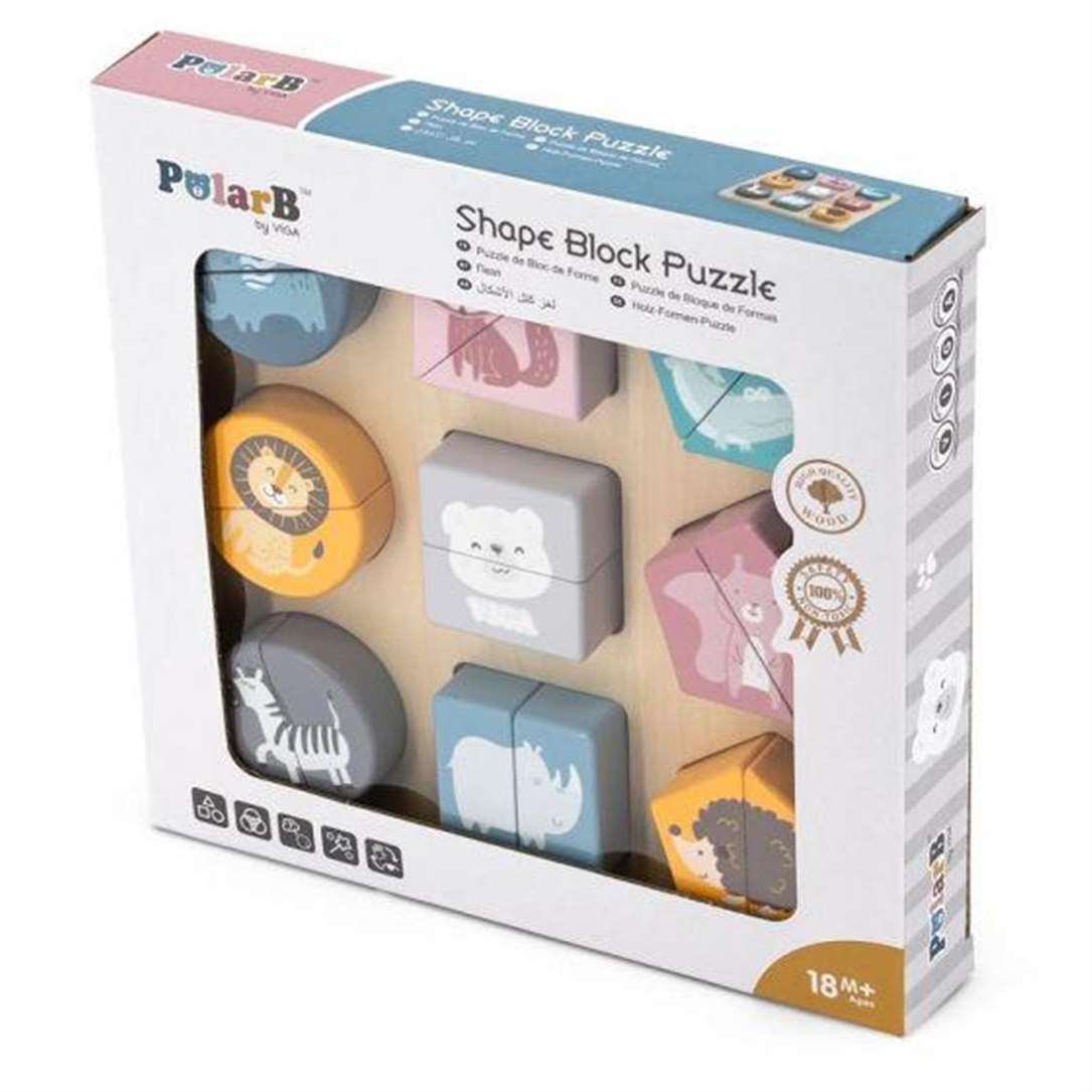 Shape Block Puzzle - Wild Animals