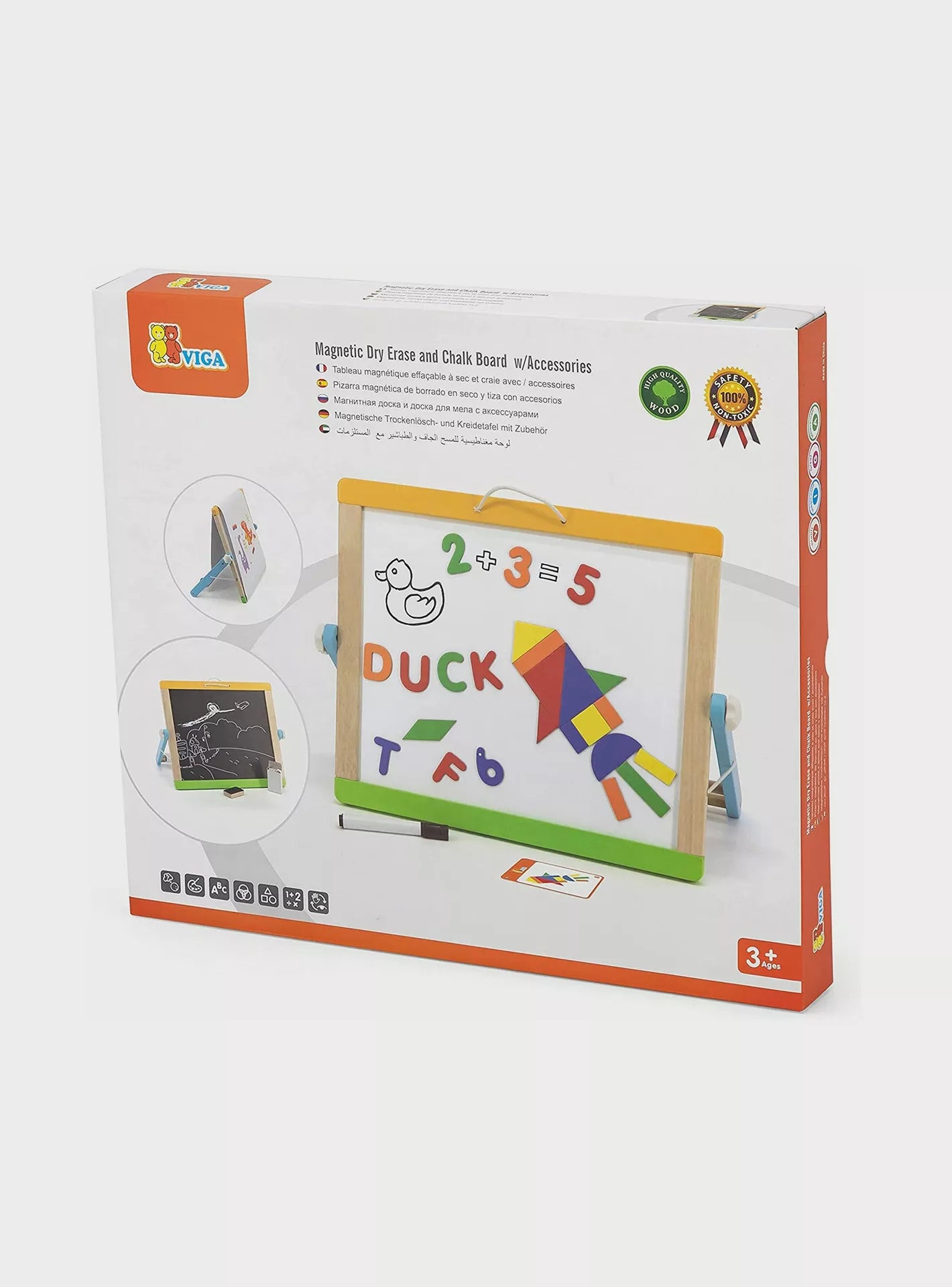 Magnetic Dry Erase and Chalk Board