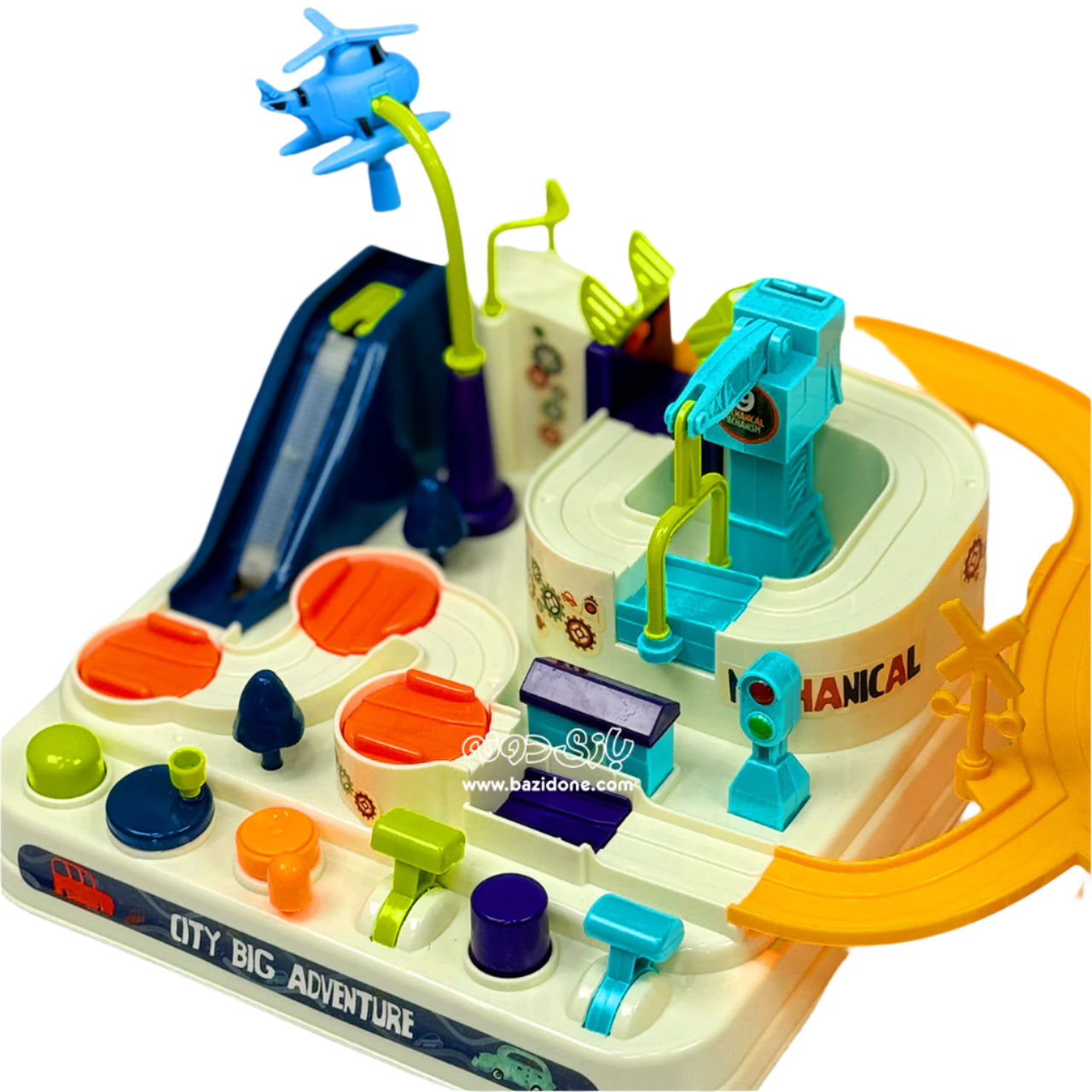 Multi-store car park with mechanized city