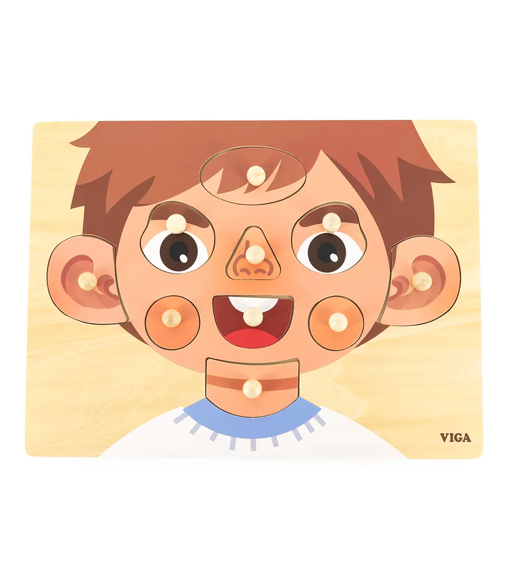 Face Parts Puzzle-Boy