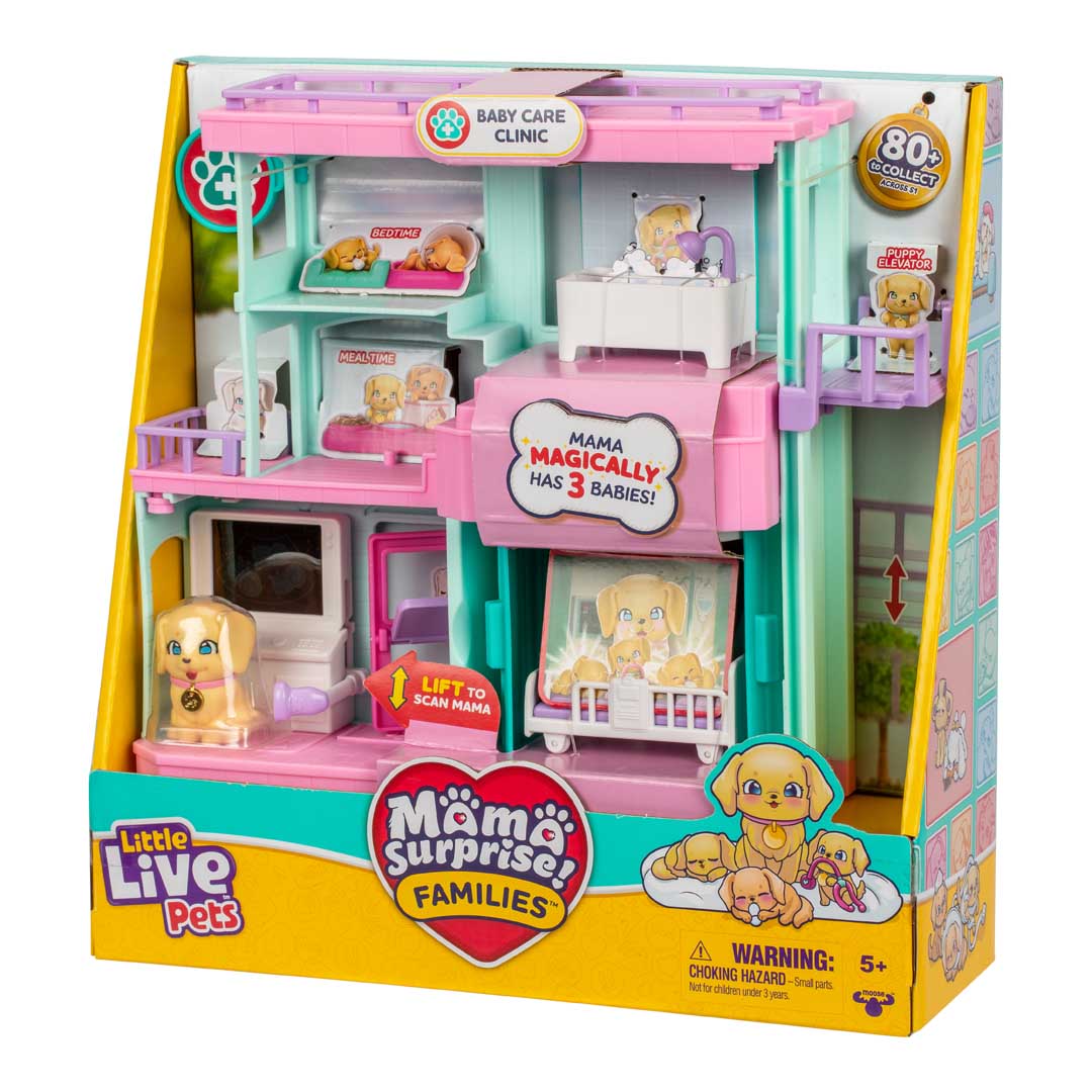Little Live Pets: Mama Surprise Families S1 Baby Care Clinic Interactive Playset