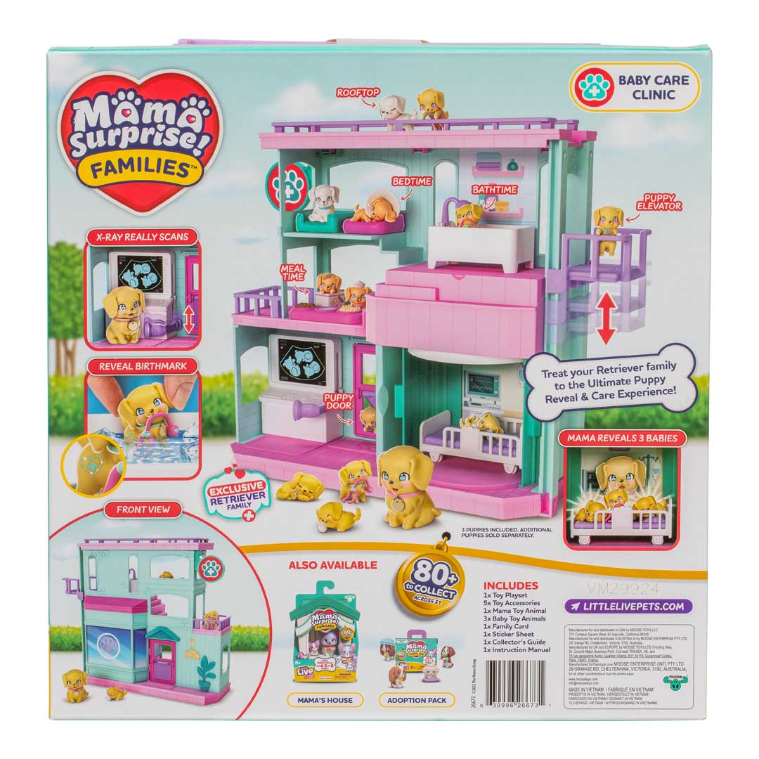 Little Live Pets: Mama Surprise Families S1 Baby Care Clinic Interactive Playset