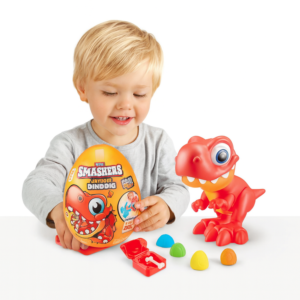 Smashers Dino حفر بيضة كبيرة