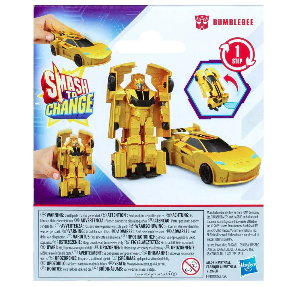 Transformers Earthspark 1-Step Smash Changer Bumblebee