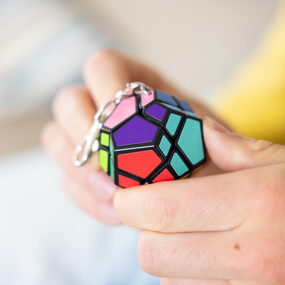 Meffert´s Mini Skewb 3D Puzzle Keychain 12 Sides
