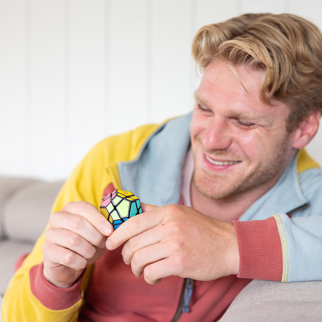 Meffert´s Mini Skewb 3D Puzzle Keychain 12 Sides