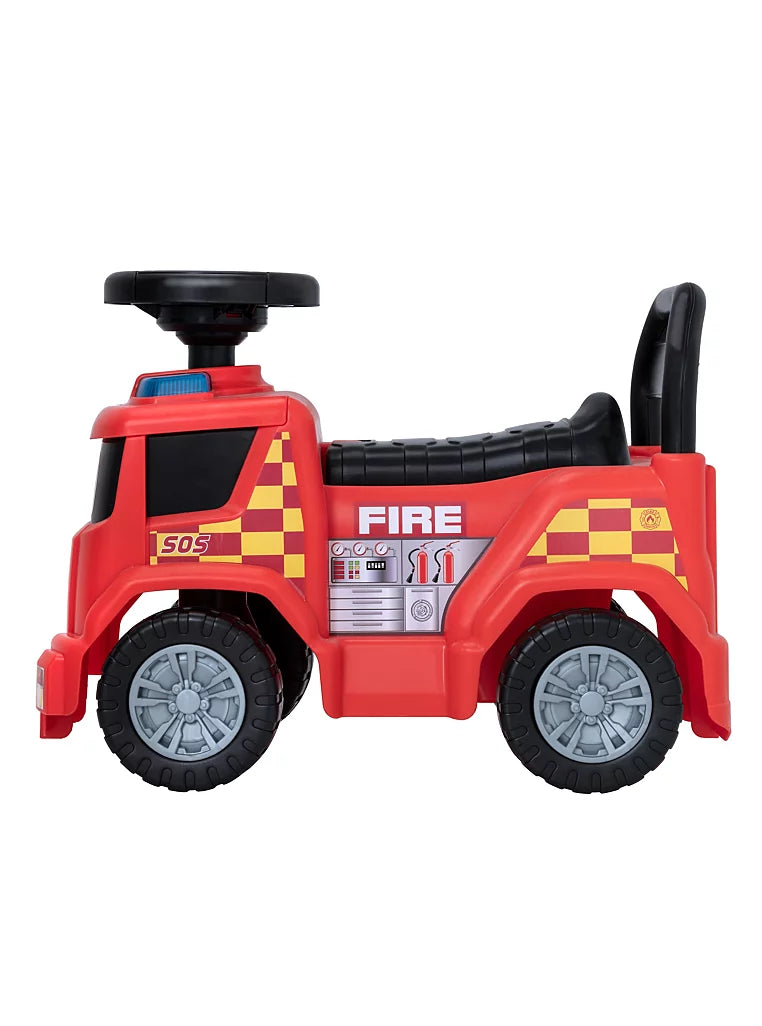 HALSALL-EVO SCOOTERS Fire Engine Foot-to-Floor Ride-On