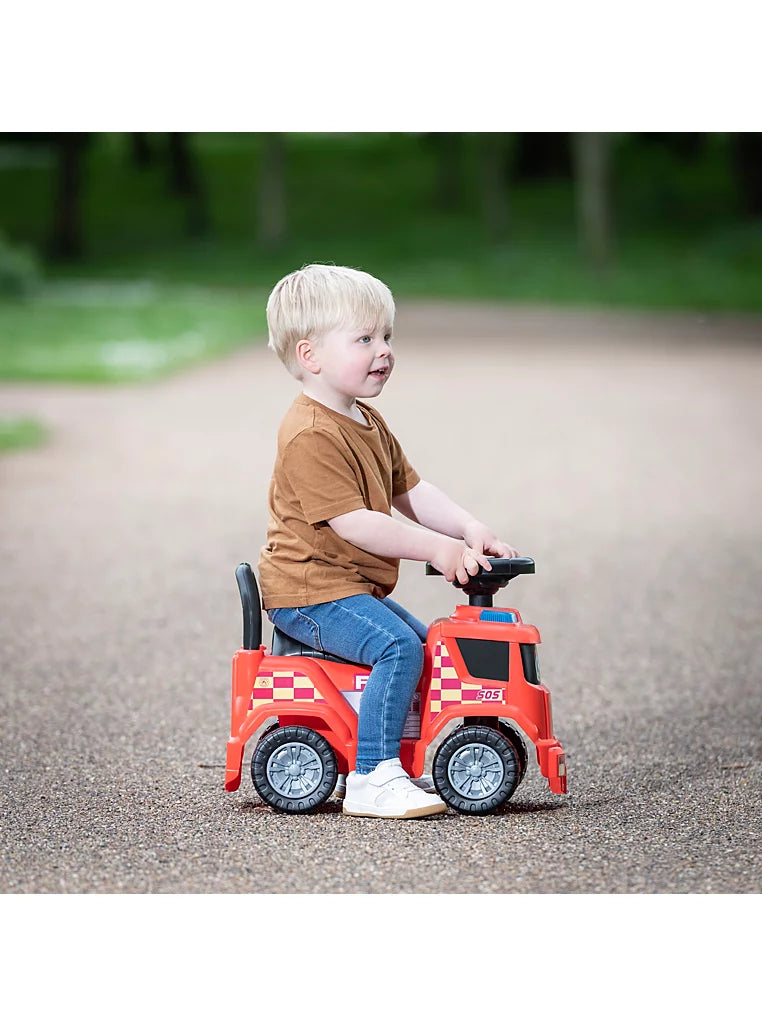 HALSALL-EVO SCOOTERS Fire Engine Foot-to-Floor Ride-On
