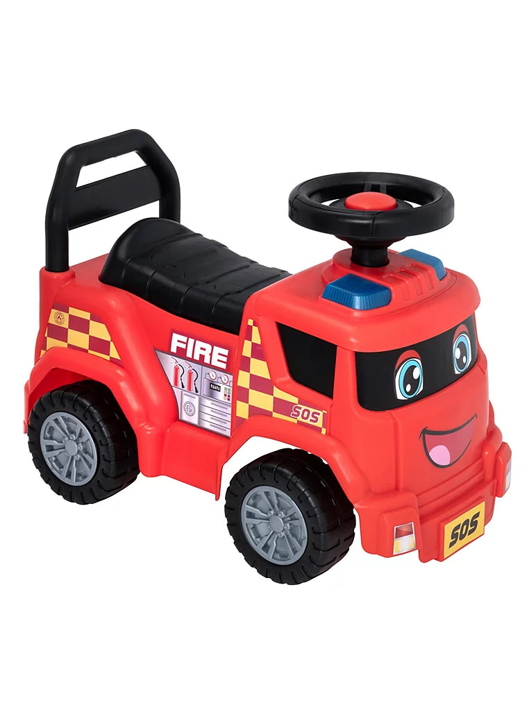 HALSALL-EVO SCOOTERS Fire Engine Foot-to-Floor Ride-On