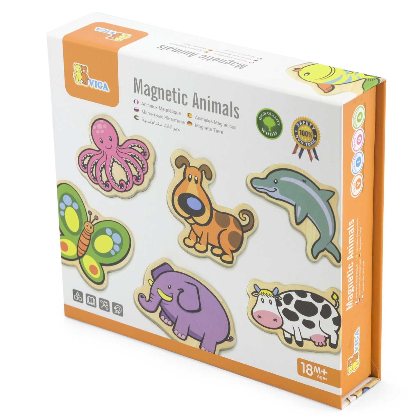 Viga Wooden Magnetic Animals