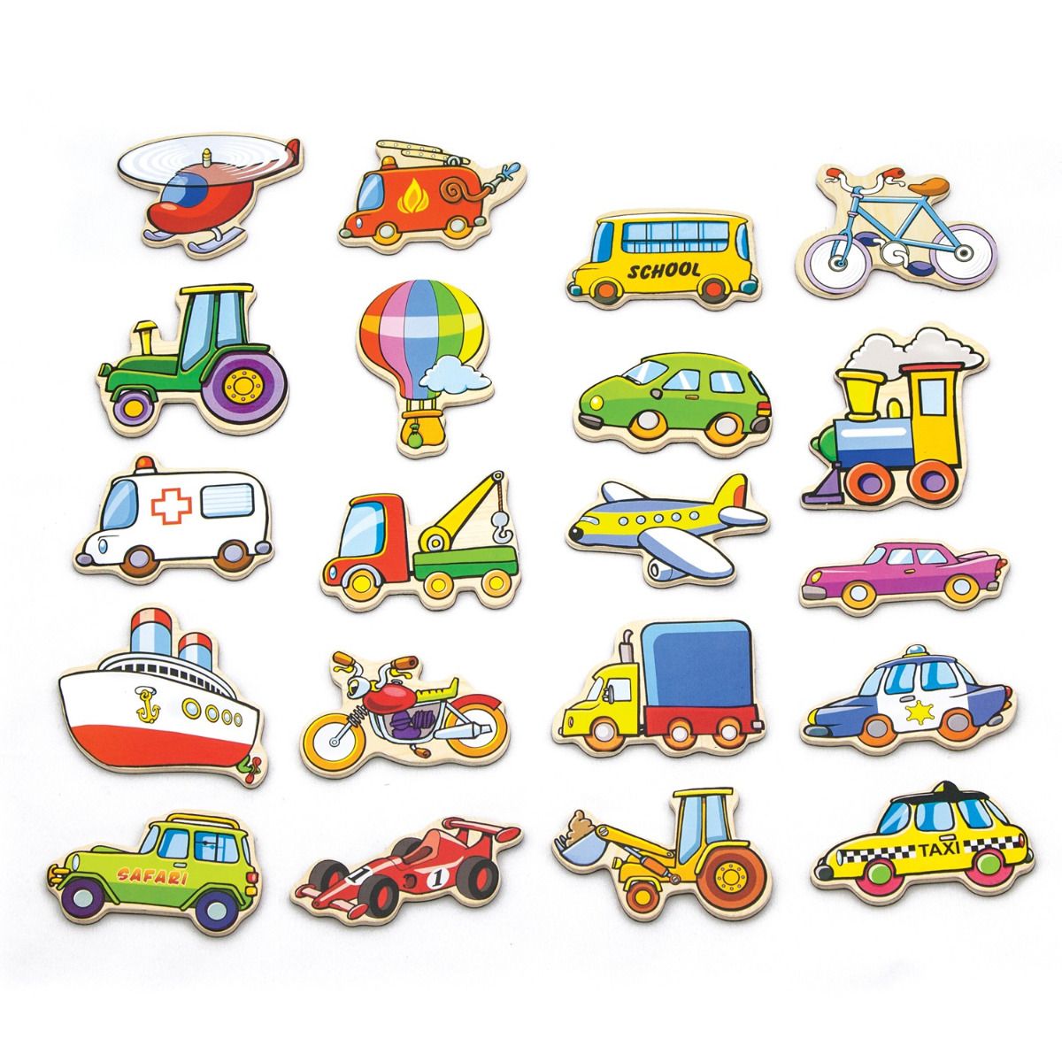 Viga Magnetic Wooden Vehicles