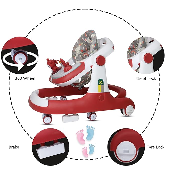 Volly Adjustable Multi-Function Baby Walker