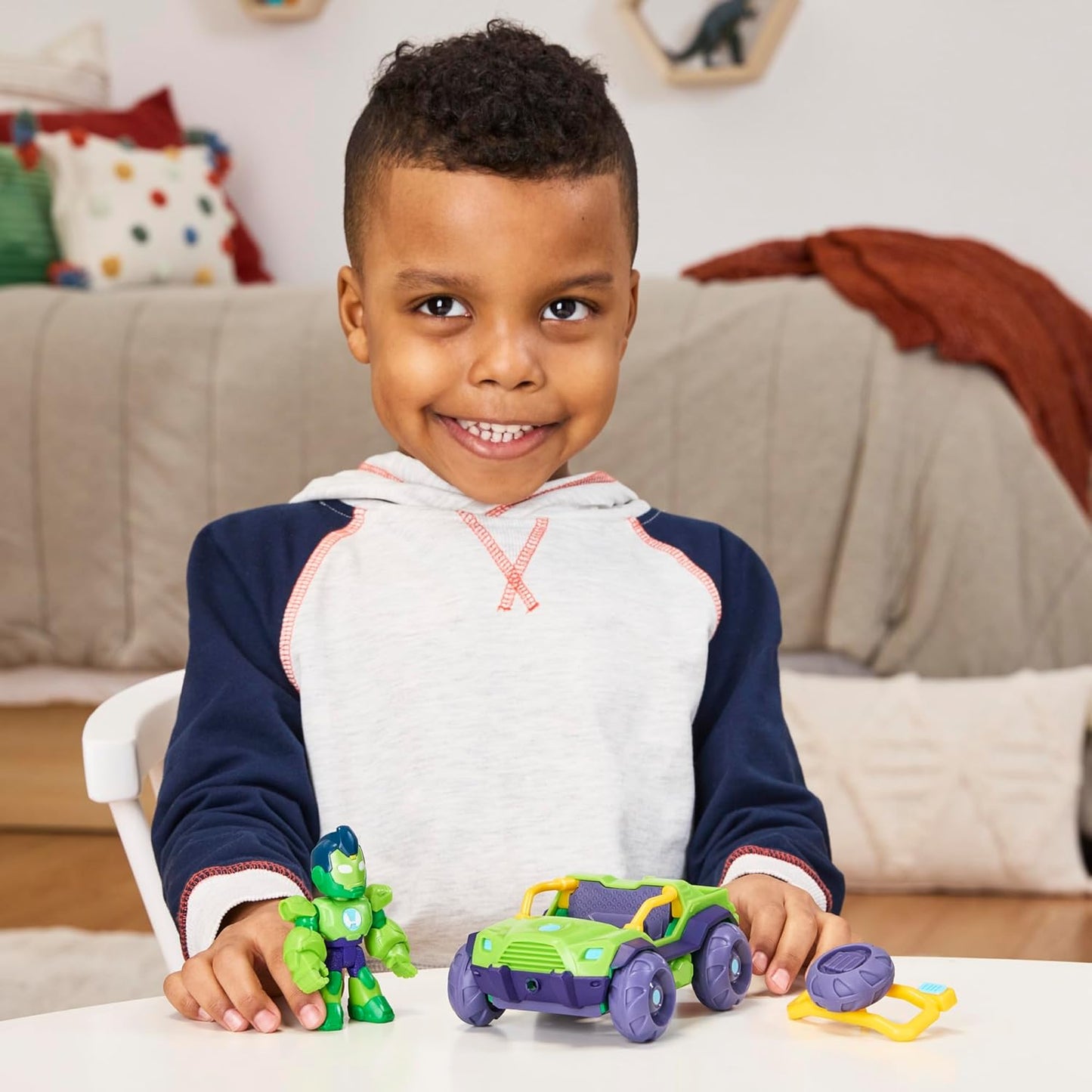 Marvel Iron Man and his Awesome Friends Iron Hulk Racer Set