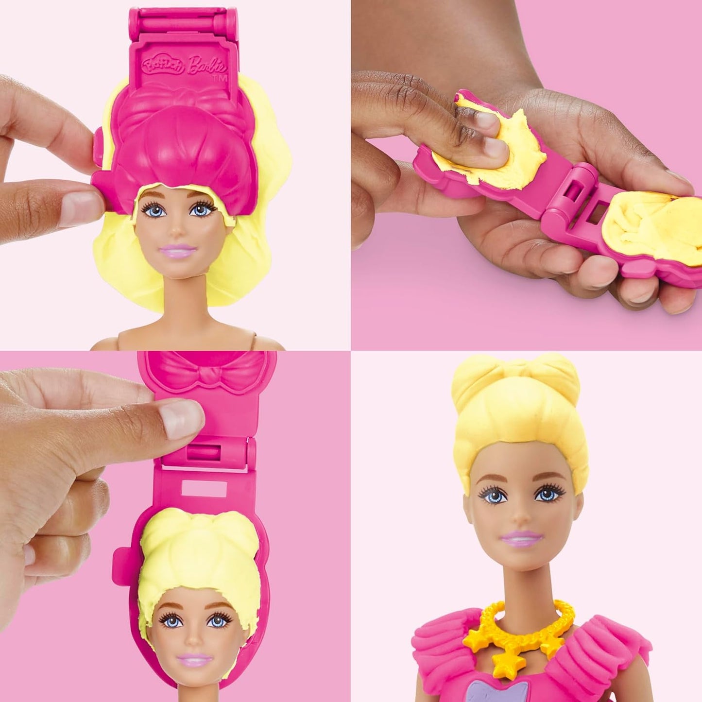 Play-Doh Barbie Ruffles and Bows Set, Make Doll Clothes with Modeling Compound