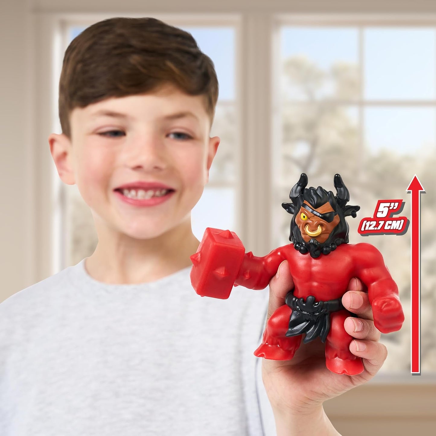 Heroes of Goo Jit Zu Smash Strikers Terrorbull Scrunchy Goo Filled Action Figure