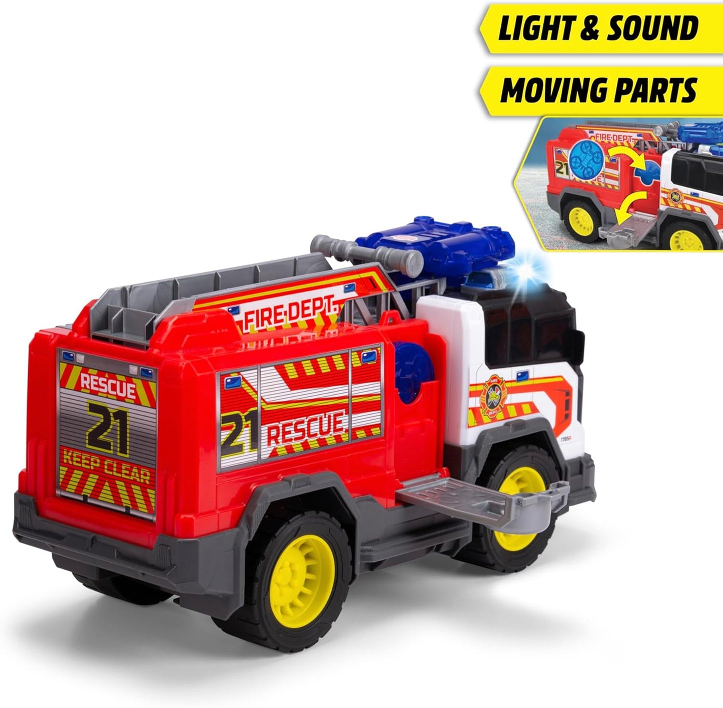 Dickie Toys Fire Truck with Freewheel