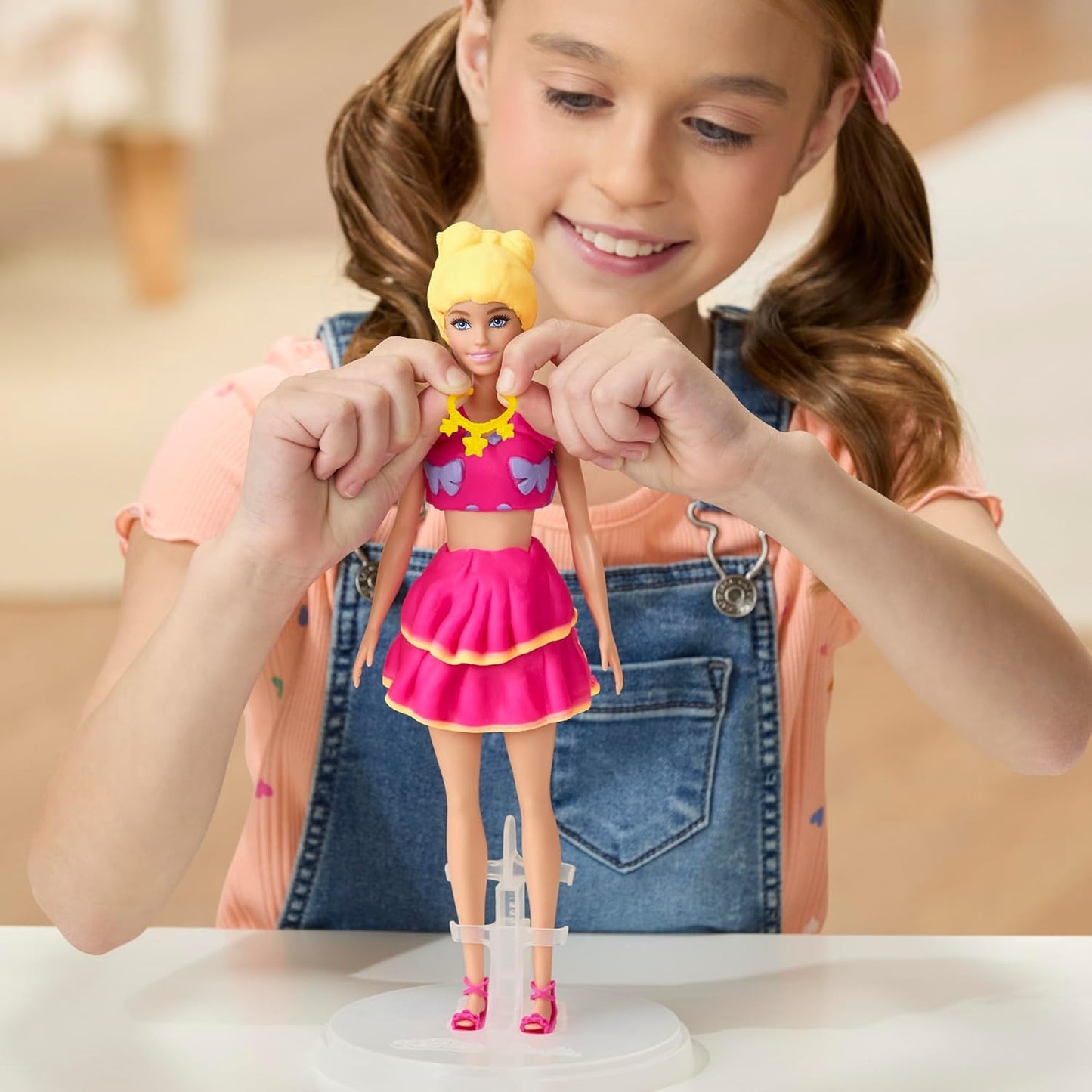 Play-Doh Barbie Ruffles and Bows Set, Make Doll Clothes with Modeling Compound