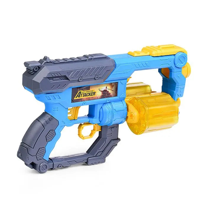 Soft Shooting Attacker Blasting Expert Toy Gun – 12-Dart Foam Blaster