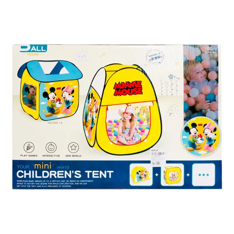 Disney Childrens Disney Mickey Tent With 100 Balls