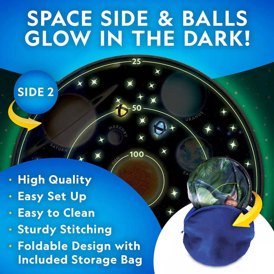 National Geographic Glow In The Dark Dartboard Game Set