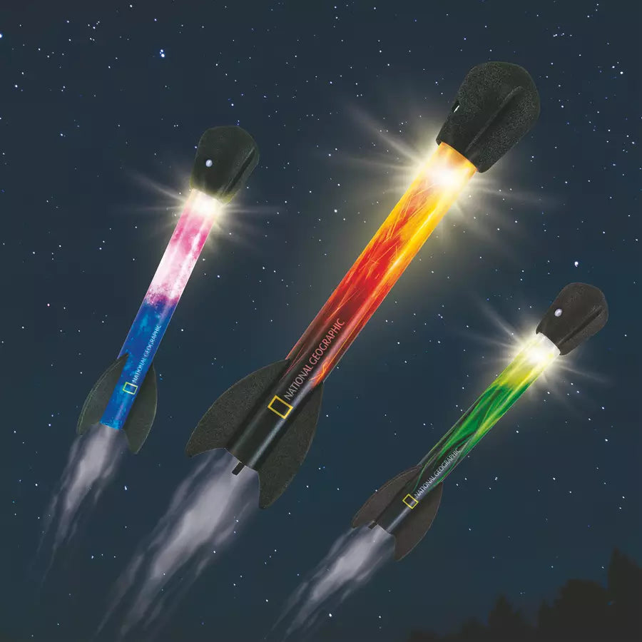 National Geographic Light-Up Air Rockets