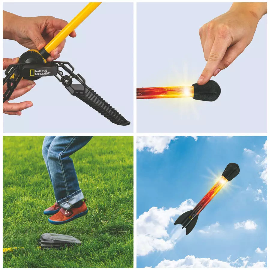 National Geographic Light-Up Air Rockets