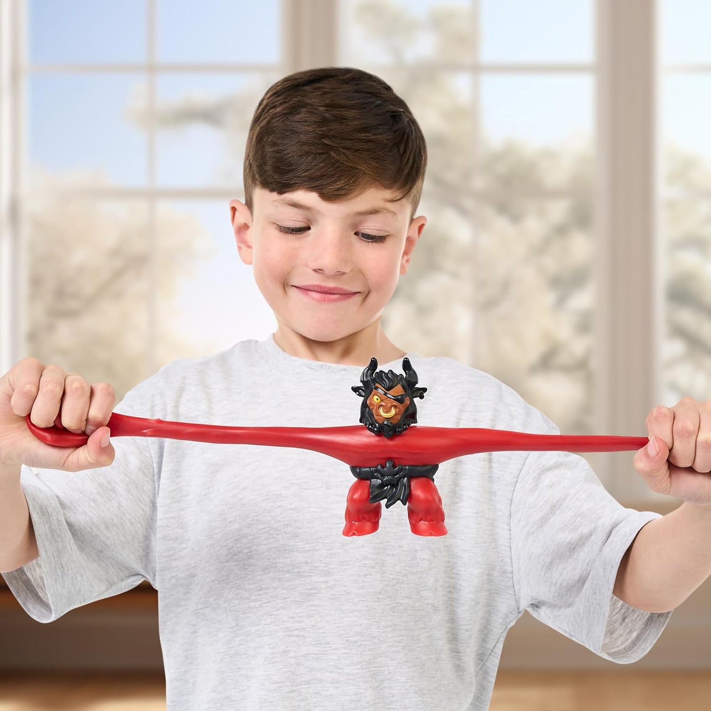 Heroes of Goo Jit Zu Smash Strikers Terrorbull Scrunchy Goo Filled Action Figure