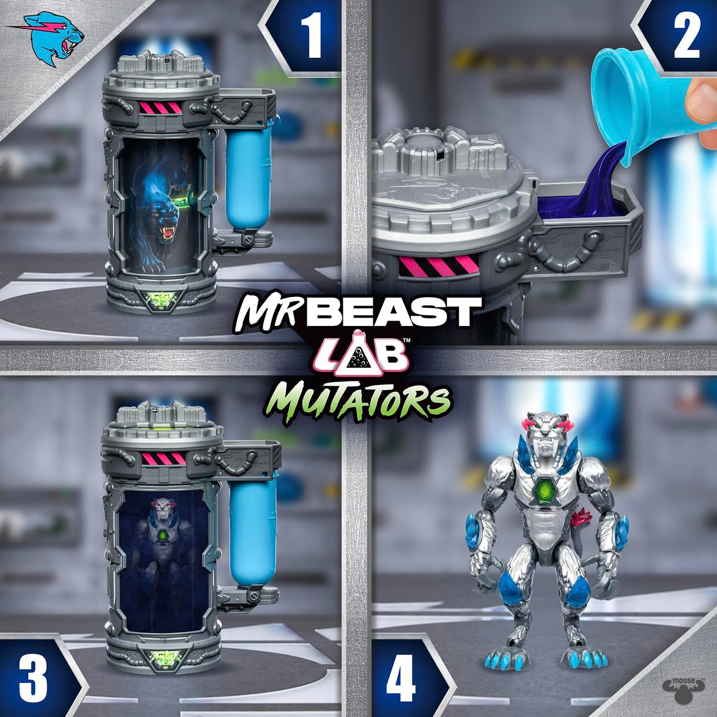 MrBeast Lab Mutators W1 Beast Mutation Chamber Metallic Panther