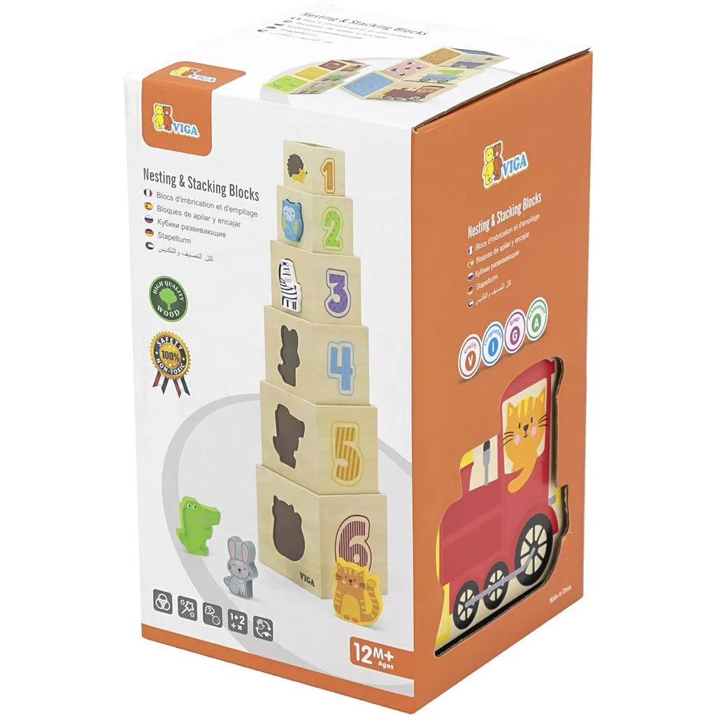 Viga Nesting and Stacking Blocks