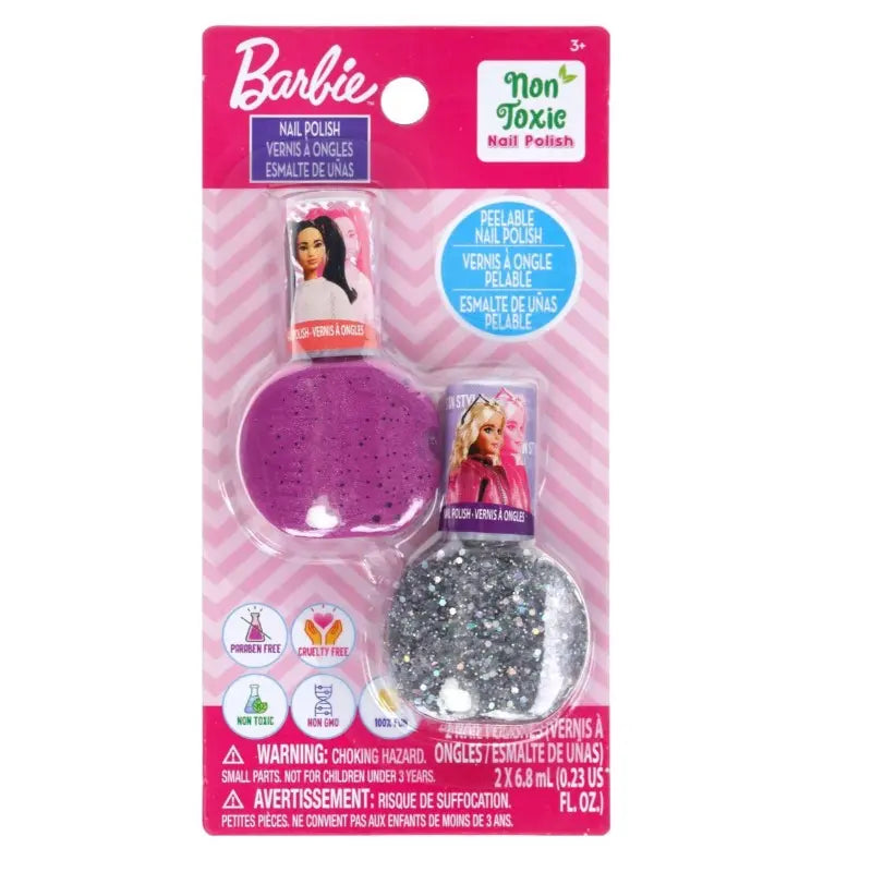 تاونلي فتاة باربي 2 قطعة طلاء الأظافر غير سامة