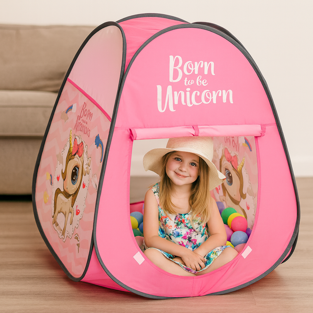 Born to Be Unicorn Mini Children’s Tent with Balls
