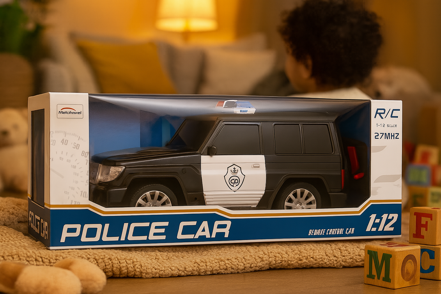 Remote Control Police SUV Car Toy – 1:12 Scale