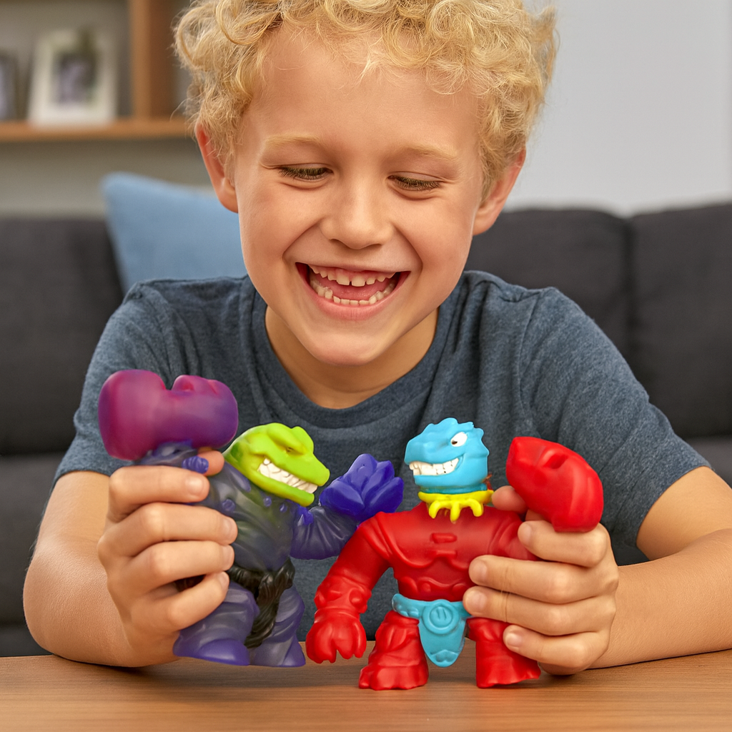 Heroes of Goo Jit Zu S12 Smash Strikers Hero Pack Tyro vs Rockjaw