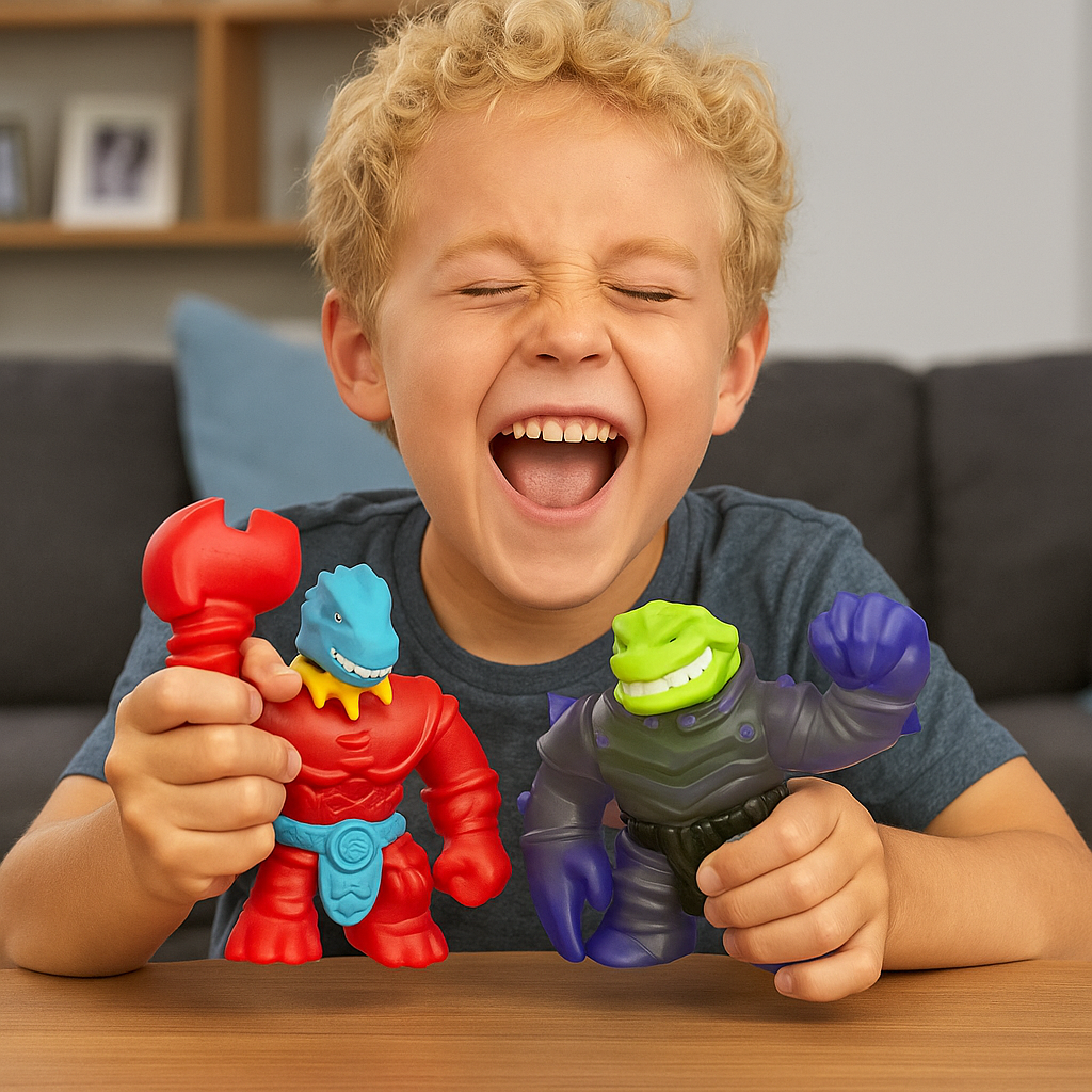 Heroes of Goo Jit Zu S12 Smash Strikers Hero Pack Tyro vs Rockjaw