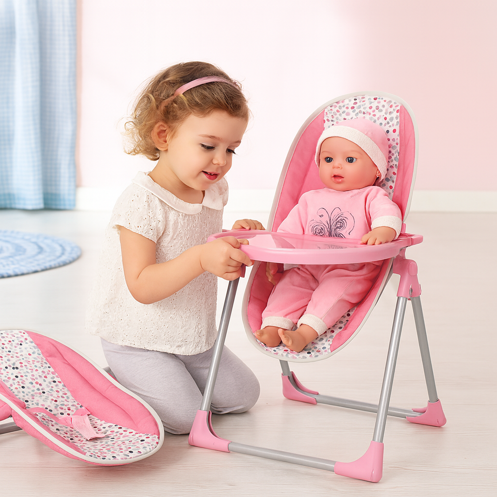Lissi 4-In-1 Baby Highchair and Baby Doll