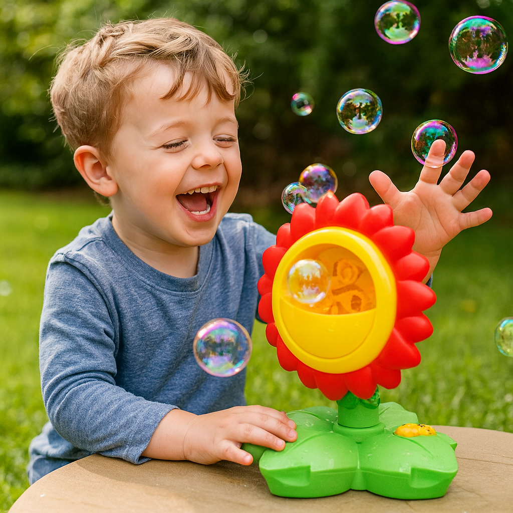 Majestic Bubbles B/O Sunflower Bubble Machine