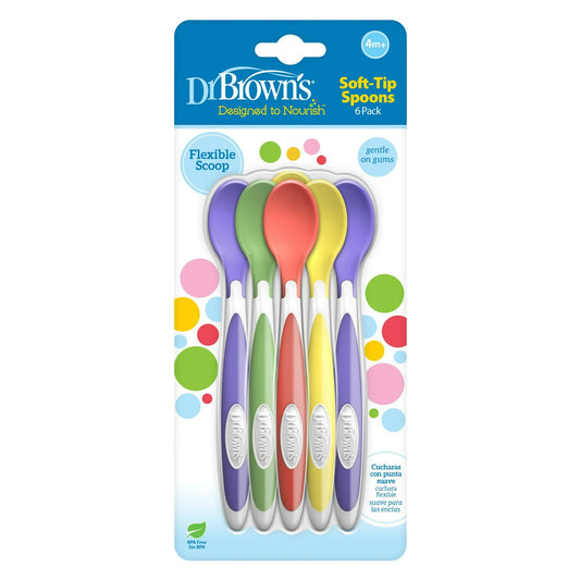 Dr. Brown's Soft-Tip Toddler Spoons 6 Pack