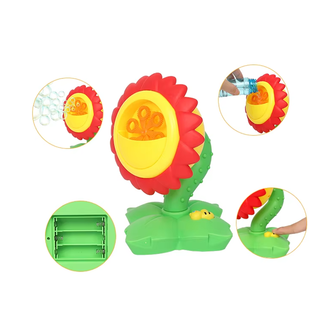 Majestic Bubbles B/O Sunflower Bubble Machine