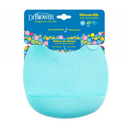 Dr.Brown's Silicone Bib Turquoise