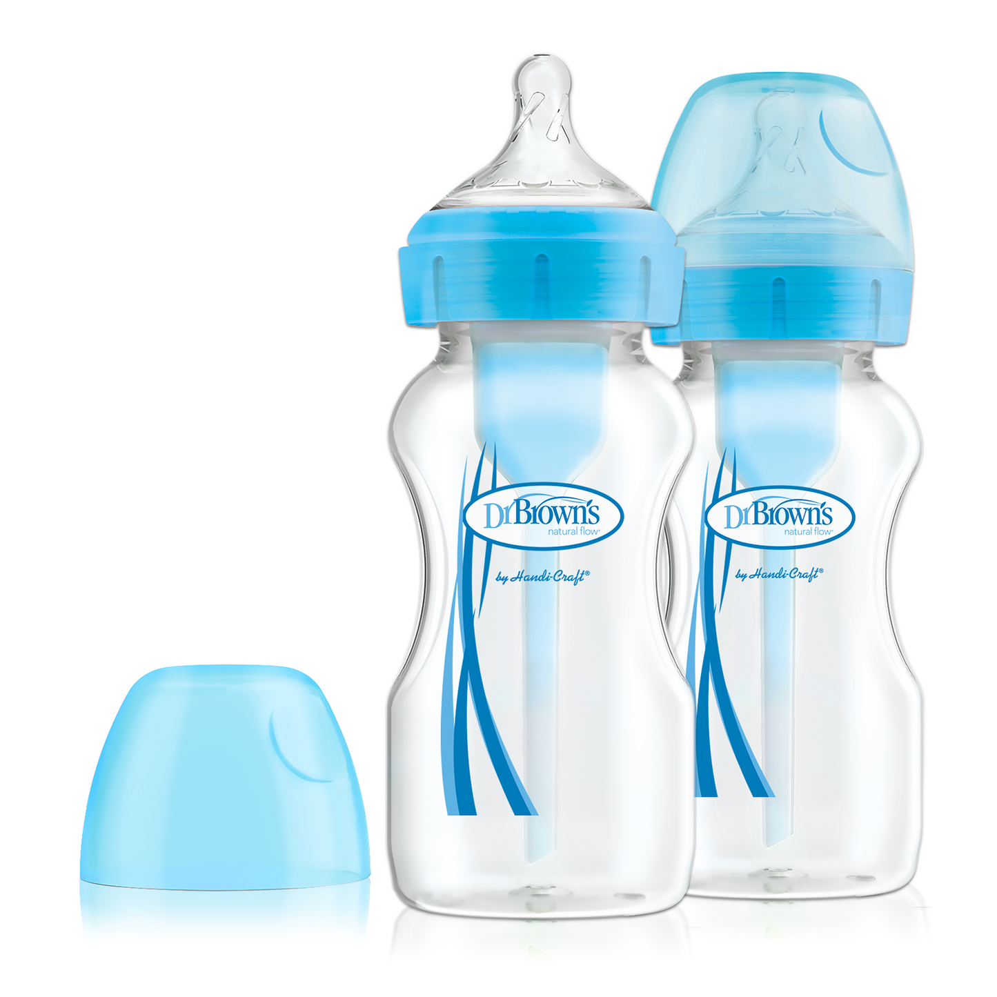 Dr.Brown's 9 oz/270 ml PP WideNeck Options + Blue Bottle 2pc