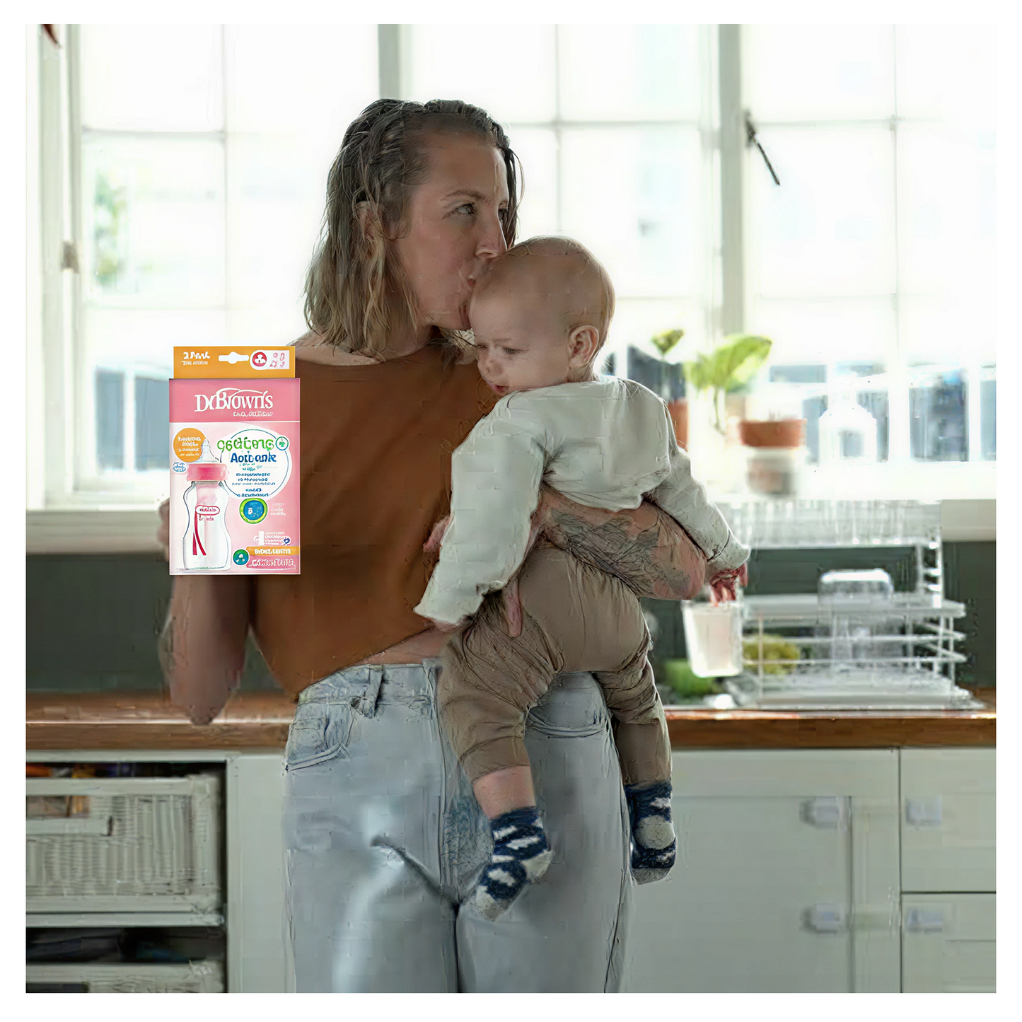 Dr.Brown's 9 oz/270 ml PP WideNeck Options+ Pink Bottle 2pc