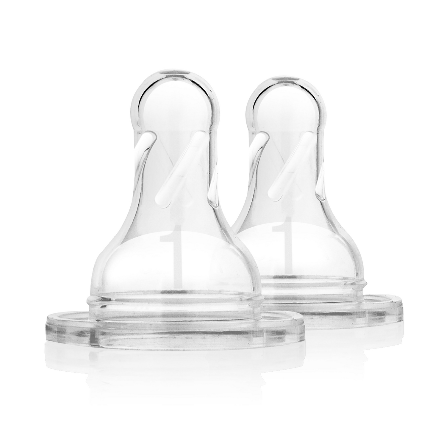 Dr.Brown's Level1 Silicone Narrow Nipple 2Pc