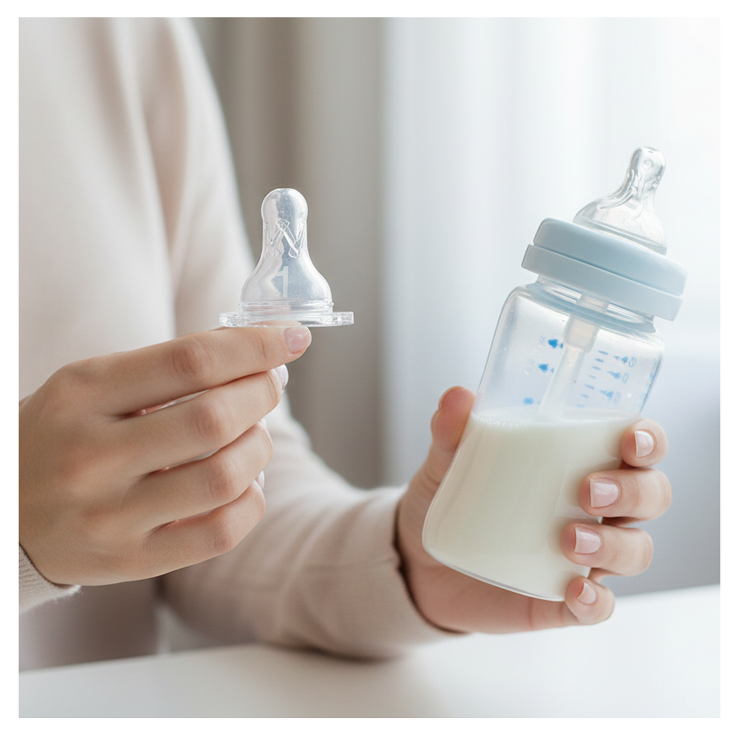 Dr.Brown's Level1 Silicone Narrow Nipple 2Pc