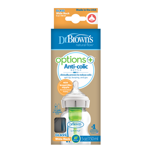 Dr.Brown's 5 oz/150 ml Glass WideNeck Options + Bottle
