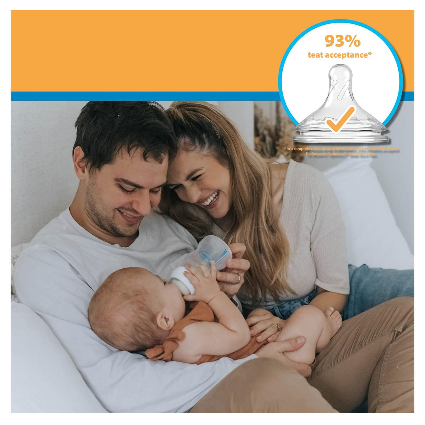 Dr.Brown's 9 oz/270 ml Glass WideNeck Options+ Bottle 2Pc