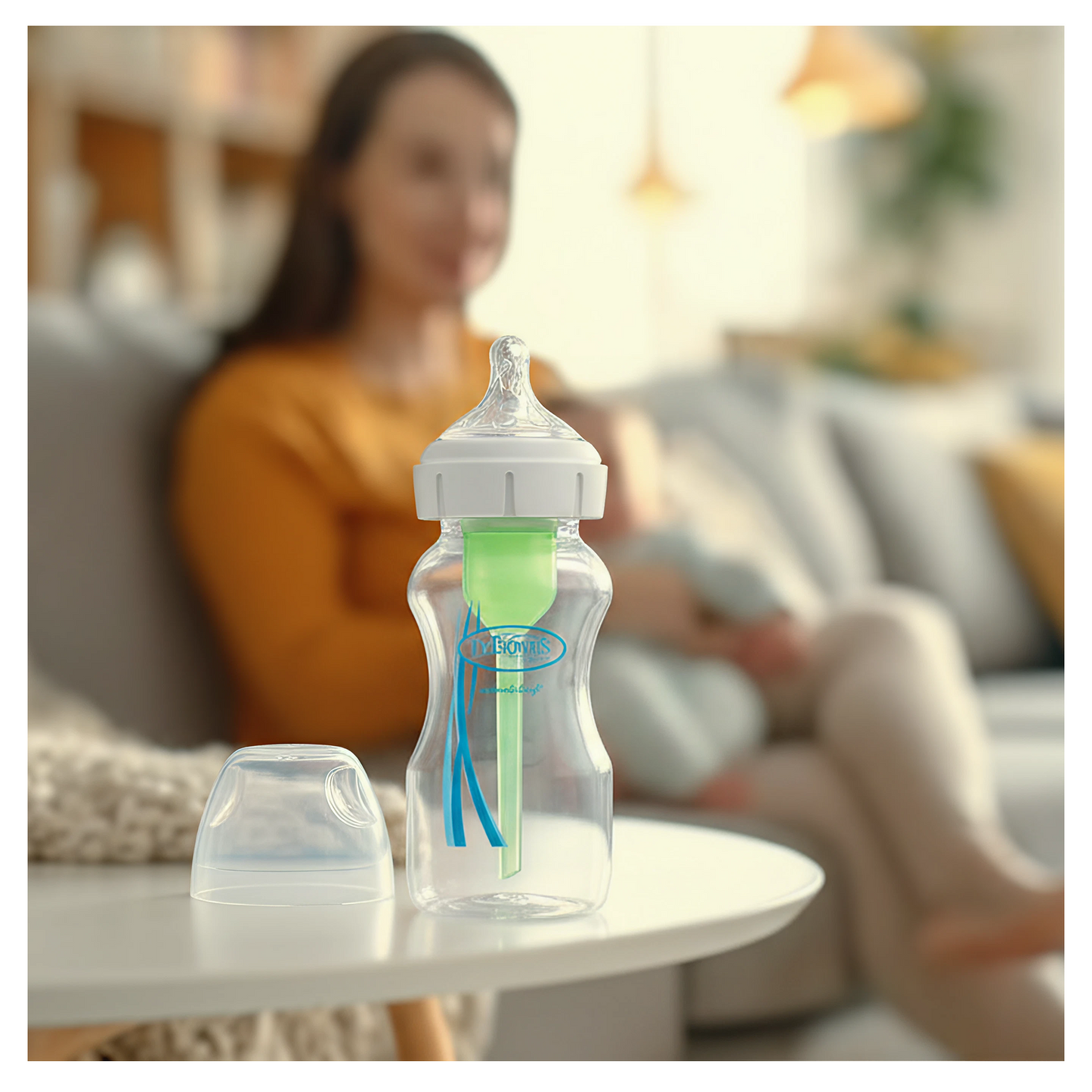 Dr.Brown's 9 Oz/270 مل PP خيارات Wideneck + زجاجة