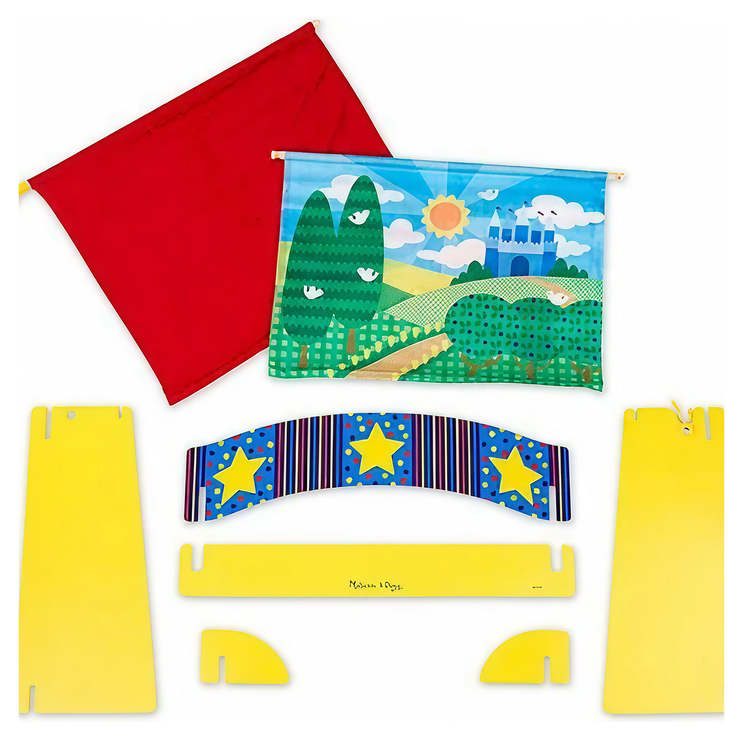 Melissa & Doug Tabletop Puppet Theater – Wooden Puppet Stage