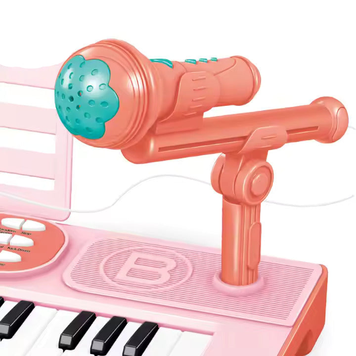Electronic Musical Piano Keyboard With Microphone For Kids
