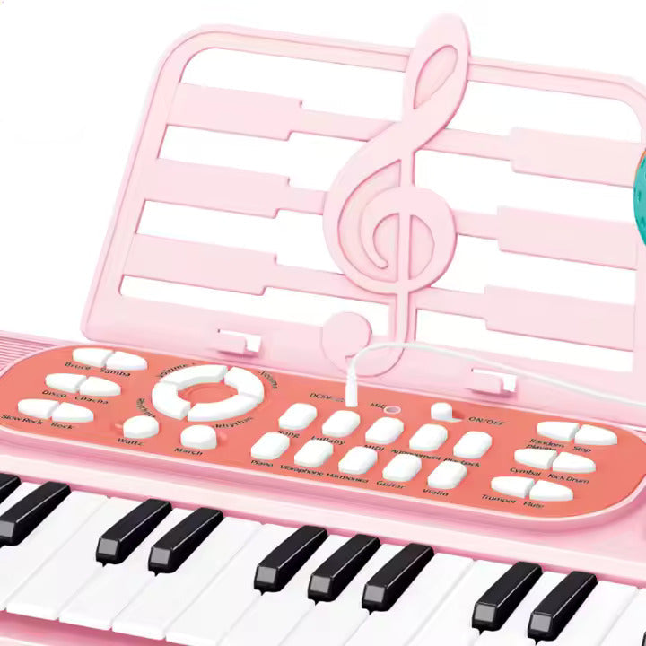 Electronic Musical Piano Keyboard With Microphone For Kids